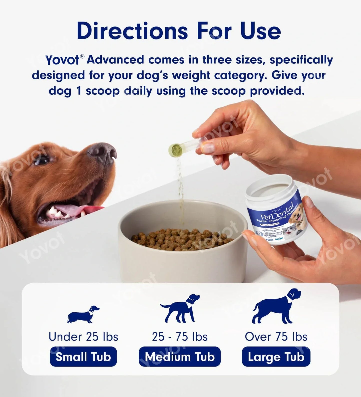 [Official Store] Yovot® Pet Dental Powder – Freshen Breath, Remove Tartar & Promote gum regeneration, stabilize teeth (CVMA-Approved for Cats & Dogs)  – Save 70% Today!