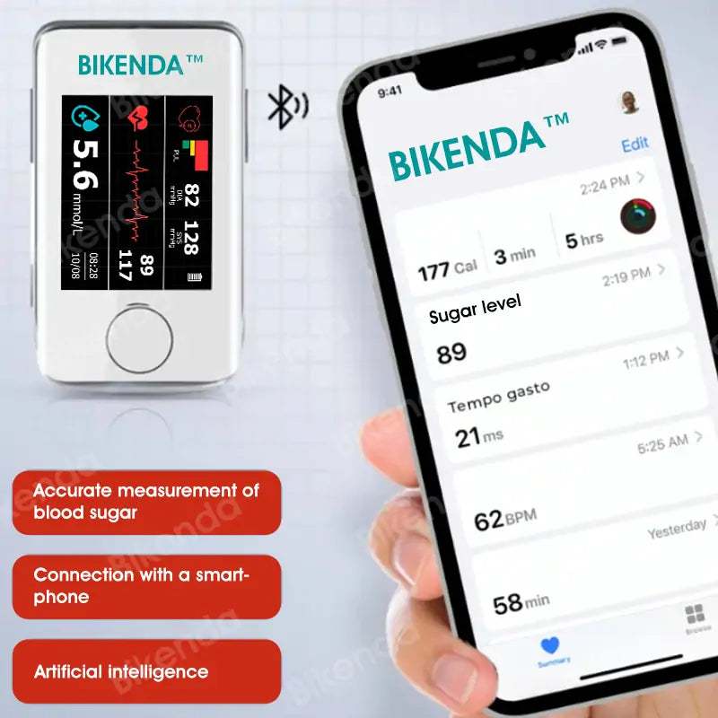 [Official Canadian Store]🍁Bikenda™ Non-Invasive Blood Glucose Meter + Exclusive Gift [99.9% Accuracy]⚕️